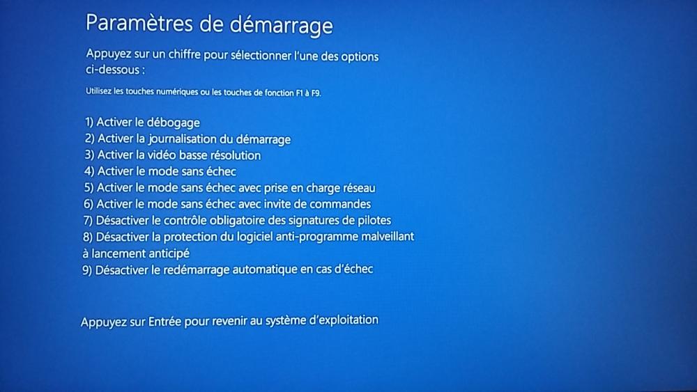 4. Debogage et mode sans echec ne fonctionnent pas..jpg