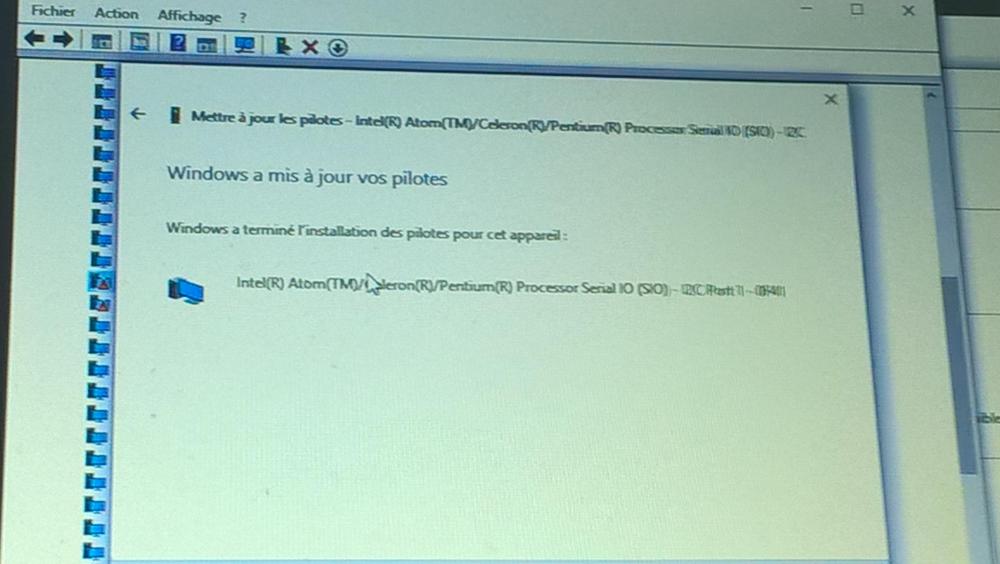 Résultat maj pilotes