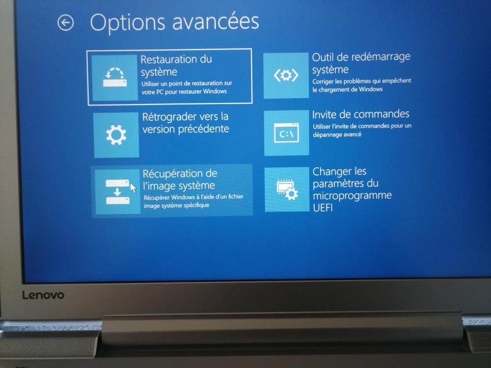 Installer une image système windows 10 sur un disque dur neuf et vierge