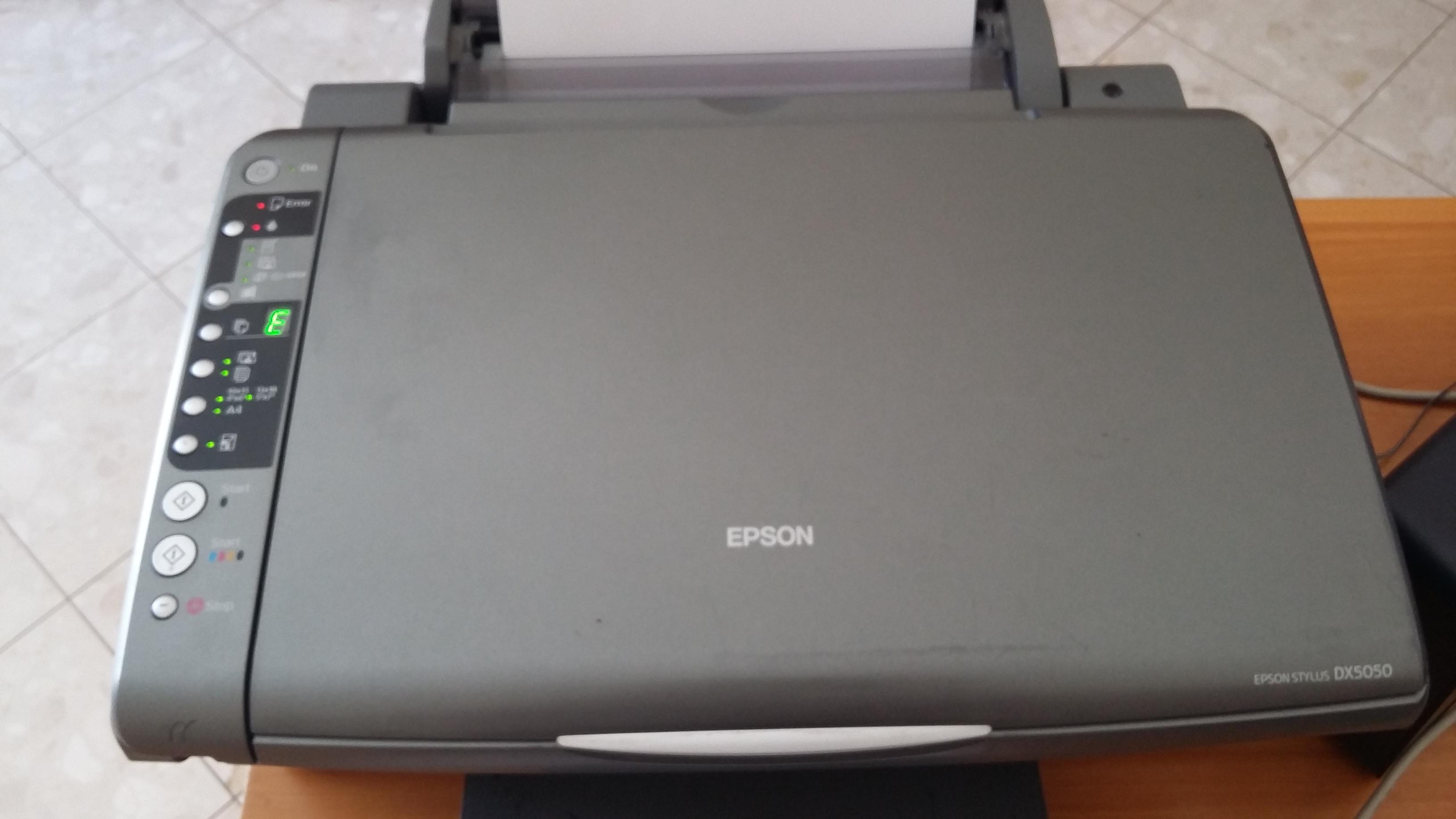 Erreur d'ordre général sur imprimante EPSON Stylus DX 5050 - Windows - Le  Crabe Info
