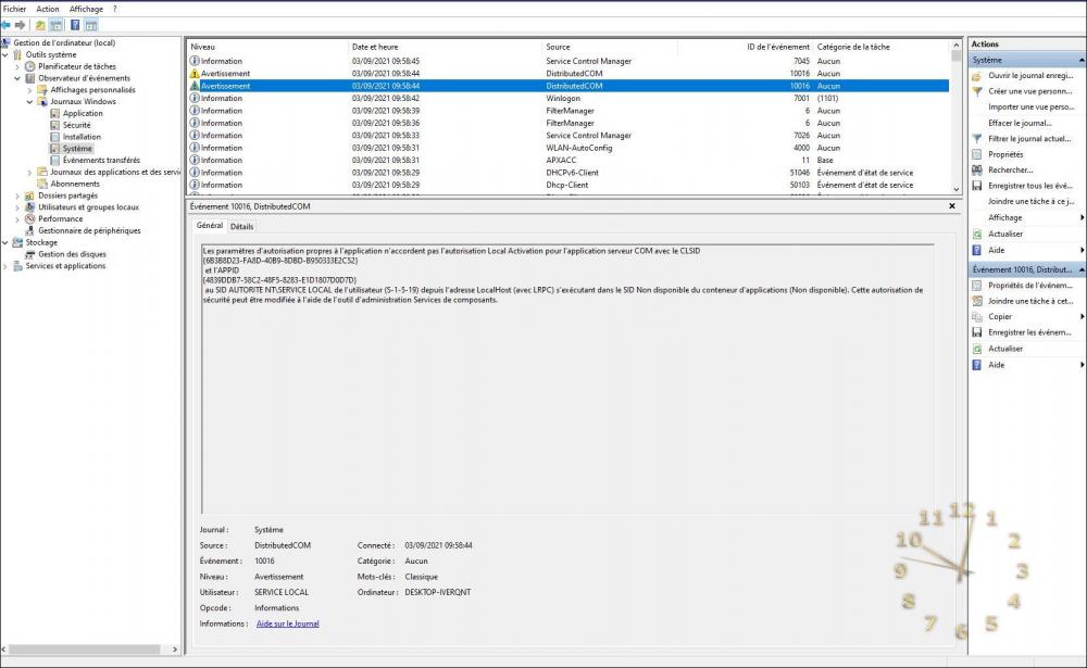 arrêt du pc à 9 heures 58 (copie journal W 10).JPG